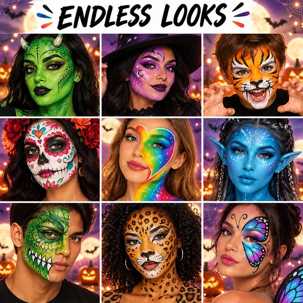 🎃Waterproof SFX Halloween & Cosplay Makeup Kit (Non-Toxic)👻